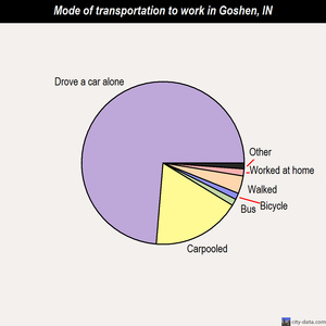 Goshen mode of transportation to work chart