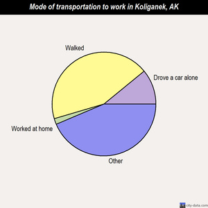 Koliganek mode of transportation to work chart