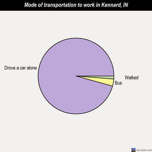 Kennard mode of transportation to work chart