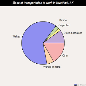 Kwethluk mode of transportation to work chart