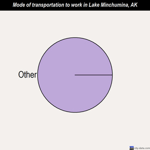 Lake Minchumina mode of transportation to work chart