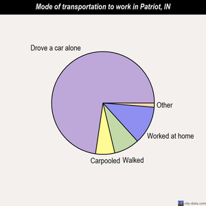 Patriot mode of transportation to work chart
