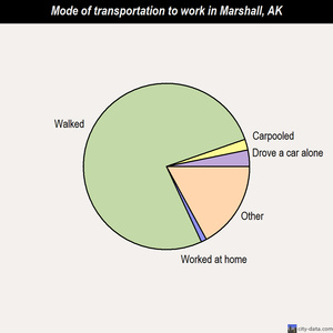 Marshall mode of transportation to work chart