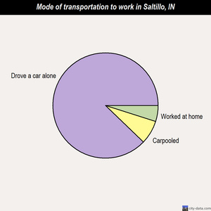 Saltillo mode of transportation to work chart