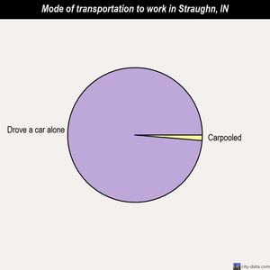 Straughn mode of transportation to work chart