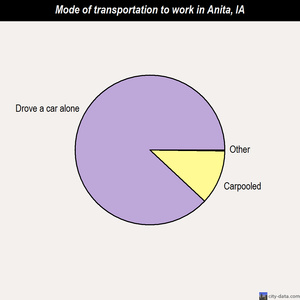 Anita mode of transportation to work chart