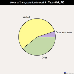 Napaskiak mode of transportation to work chart