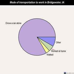 Bridgewater mode of transportation to work chart