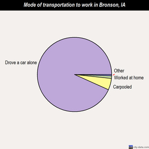 Bronson mode of transportation to work chart