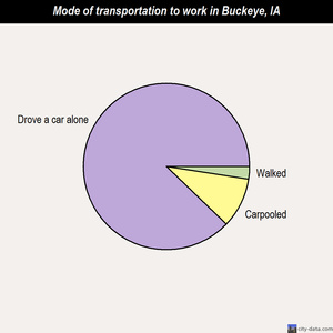 Buckeye mode of transportation to work chart