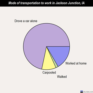 Jackson Junction mode of transportation to work chart