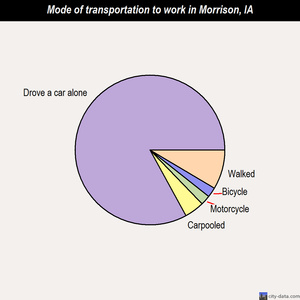 Morrison mode of transportation to work chart