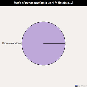 Rathbun mode of transportation to work chart