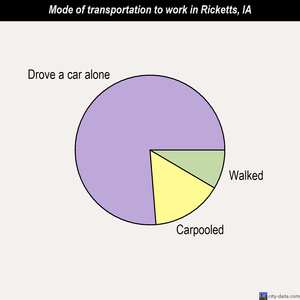 Ricketts mode of transportation to work chart
