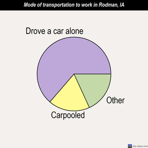 Rodman mode of transportation to work chart