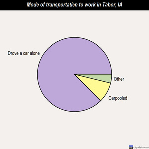 Tabor mode of transportation to work chart