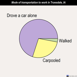 Truesdale mode of transportation to work chart