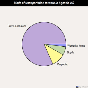 Agenda mode of transportation to work chart
