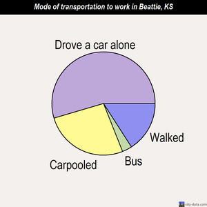 Beattie mode of transportation to work chart