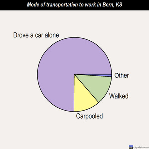 Bern mode of transportation to work chart