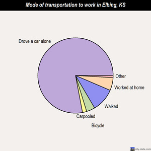 Elbing mode of transportation to work chart