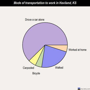 Haviland mode of transportation to work chart