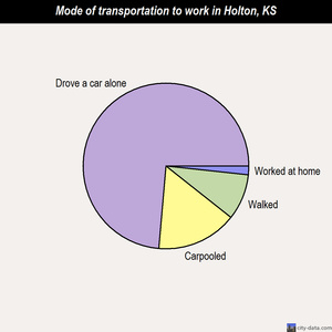 Holton mode of transportation to work chart