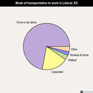 Liberal mode of transportation to work chart