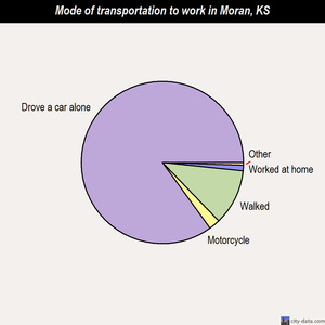 Moran mode of transportation to work chart