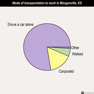 Morganville mode of transportation to work chart