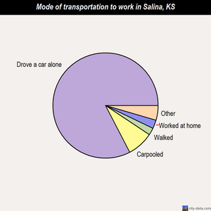 Salina mode of transportation to work chart