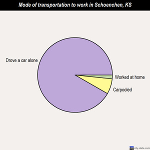 Schoenchen mode of transportation to work chart