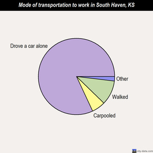 South Haven mode of transportation to work chart