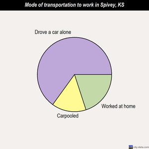 Spivey mode of transportation to work chart