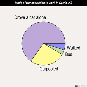 Sylvia mode of transportation to work chart