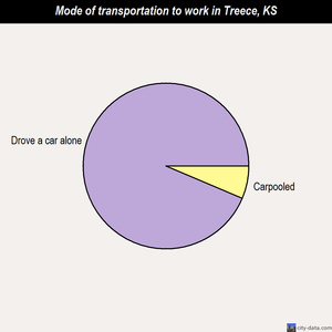 Treece mode of transportation to work chart
