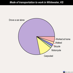 Whitewater mode of transportation to work chart