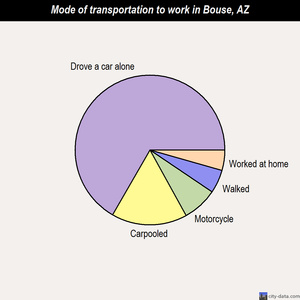 Bouse mode of transportation to work chart