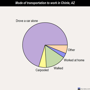 Chinle mode of transportation to work chart