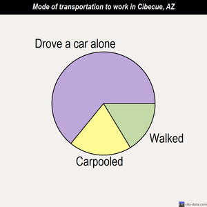Cibecue mode of transportation to work chart