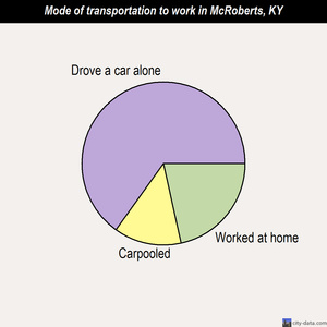 McRoberts mode of transportation to work chart