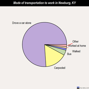 Newburg mode of transportation to work chart