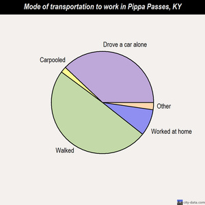 Pippa Passes mode of transportation to work chart