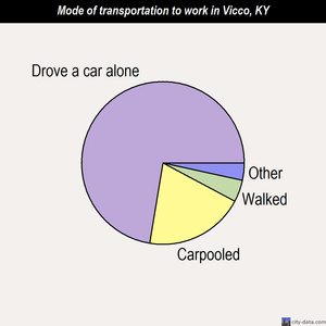 Vicco mode of transportation to work chart