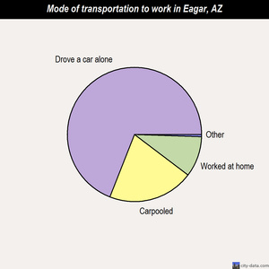 Eagar mode of transportation to work chart
