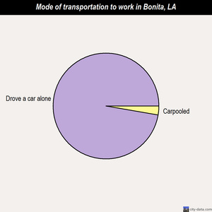 Bonita mode of transportation to work chart