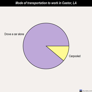 Castor mode of transportation to work chart