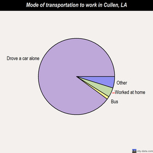 Cullen mode of transportation to work chart