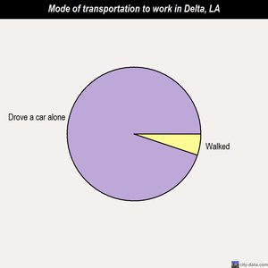 Delta mode of transportation to work chart
