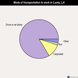 Lucky mode of transportation to work chart
